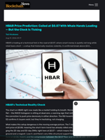 HBAR Price Prediction: Coiled at $0.07 With Whale Hands Loading — But the Clock Is Ticking - Blockchain.News