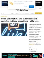 Brian Schimpf: AI and automation will redefine military operations | a16z Live