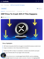 XRP Price To Crash 30% If This Happens 