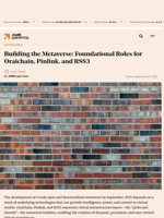 Building the Metaverse: Foundational Roles for Oraichain, Pinlink, and RSS3 - AMBCrypto