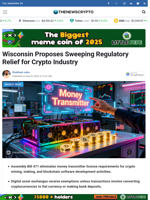 Wisconsin Proposes Sweeping Regulatory Relief for Crypto Industry - TheNewsCrypto