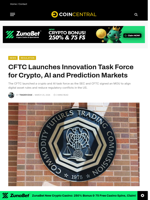 CFTC Launches Innovation Task Force for Crypto, AI and Prediction Markets - CoinCentral