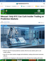 Messari: Only KYC Can Curb Insider Trading on Prediction Markets