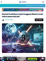 Bearish Predictions: Expert Suggests Bitcoin Could Fall Far Below $10,000