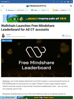 Wallchain Launches Free Mindshare Leaderboard for All CT accounts