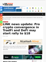LINK news update: Pro crypto convergence in TradFi and DeFi may start rally to $18 - The Crypto News Wire
