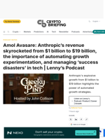 Amol Avasare: Anthropic's revenue skyrocketed from $1 billion to $19 billion, the importance of automating growth experimentation, and managing 'success disasters' in tech | Lenny's Podcast