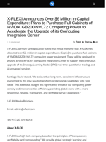 X-FLEXI Announces Over $6 Million in Capital Expenditure: Plans to Purchase Full Cabinets of NVIDIA GB200 NVL72 Computing Power to Accelerate the Upgrade of its Computing Integration Center - Visionary Financial