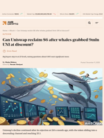 Can Uniswap reclaim $6 after whales grabbed 9mln UNI at discount? - AMBCrypto