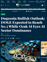 Dogecoin Bullish Outlook: DOGE Expected to Reach $0.5 While Ozak AI Eyes AI Sector Dominance - Crypto Daily