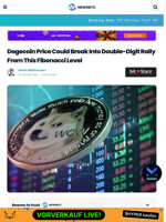 Dogecoin Price Could Break Into Double-Digit Rally From This Fibonacci Level
