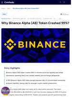 Why Binance Alpha (AB) Token Crashed 99%?