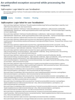 Internal Server Error