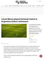 Lionel Messi played farewell match in Argentina before retirement
