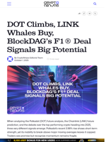 DOT Climbs, LINK Whales Buy, BlockDAG’s F1® Deal Signals Big Potential