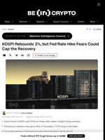KOSPI Rebounds 3%, but Fed Rate Hike Fears Could Cap the Recovery
