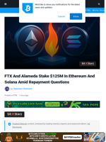 FTX And Alameda Stake $125M In Ethereum And Solana Amid Repayment Questions | Bitcoinist.com