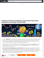 Litecoin (LTC) Price Prediction: Can Litecoin Overcome Resistance and Surge Toward $160? - Brave New Coin