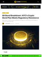Bit Bond Breakdown: NYC’s Crypto Bond Plan Meets Regulatory Resistance