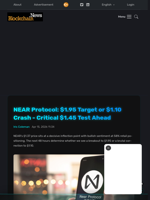 NEAR Protocol: $1.95 Target or $1.10 Crash - Critical $1.45 Test Ahead - Blockchain.News