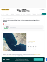 Maersk advises avoiding Strait of Hormuz amid ongoing military threats