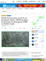 R0AR Announces Launch of BuyBack Vault, Offering New Incentives by Bringing 1R0R to R0AR Chain