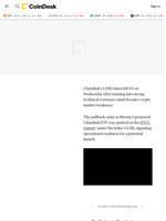 Chainlink (LINK) Price News: Declines 4% as ETF News Fails to Break Resistance