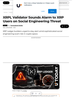 XRPL Validator Sounds Alarm to XRP Users on Social Engineering Threat - U.Today