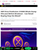 XRP Price Prediction: $100M Whale Dump Hits Just Before Breakout – Can Retail Buying Stop the Bleed?