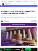 Standard Chartered Warns Stablecoins Threaten Bank Deposits