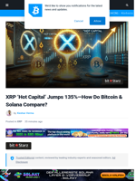 XRP 'Hot Capital' Jumps 135%: How Do Bitcoin & Solana Stack?