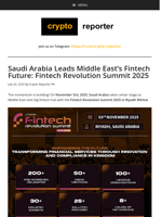 Saudi Arabia Leads Middle East’s Fintech Future: Fintech Revolution Summit 2025