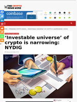 ‘Investable universe’ of crypto is narrowing: NYDIG - The Crypto News Wire