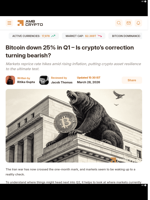 Bitcoin down 25% in Q1 - Is crypto’s correction turning bearish? - AMBCrypto