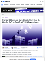 Standard Chartered Shares Tips To Buy Bitcoin