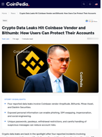 Crypto Data Leaks Hit Coinbase Vendor and Bithumb: How Users Can Protect Their Accounts