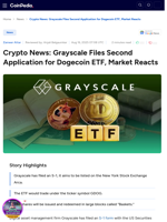 Crypto News: Grayscale Files Second Application for Dogecoin ETF, Market Reacts