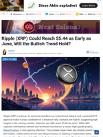 Ripple (XRP) Could Reach $5.44 as Early as June, Will the Bullish Trend Hold?