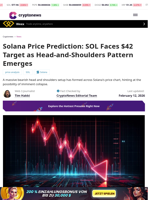 Solana Price Prediction: SOL Faces $42 Target as Head-and-Shoulders Pattern Emerges