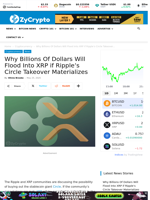 Why Billions Of Dollars Will Flood Into XRP if Ripple's Circle Takeover Materializes ⋆ ZyCrypto