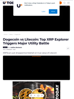 Dogecoin vs Litecoin: Top XRP Explorer Triggers Major Utility Battle - U.Today
