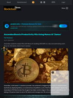 Ascendea Boosts Productivity 90x Using Manus AI 'James' - Blockchain.News