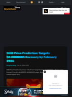 SHIB Price Prediction: Targets $0.0000085 Recovery by February 2026 - Blockchain.News