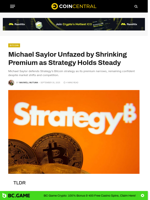 Michael Saylor Unfazed by Shrinking Premium as Strategy Holds Steady - CoinCentral