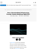 How a Decentralized Infrastructure Provider Quietly Redefined Web3 RPC