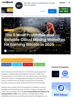 The 5 Most Profitable and Reliable Cloud Mining Websites for Earning Bitcoin in 2025 | Live Bitcoin News