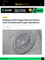 Philippine SEC Flags dYdX and Others Over Unauthorized Crypto Operations