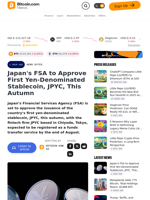 Japan's FSA to Approve First Yen-Denominated Stablecoin, JPYC, This Autumn – News Bytes Bitcoin News