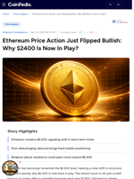 Ethereum Price Action Just Flipped Bullish: Why $2400 Is Now In Play?