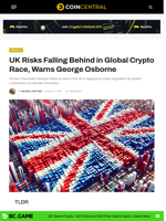 UK Risks Falling Behind in Global Crypto Race, Warns George Osborne - CoinCentral